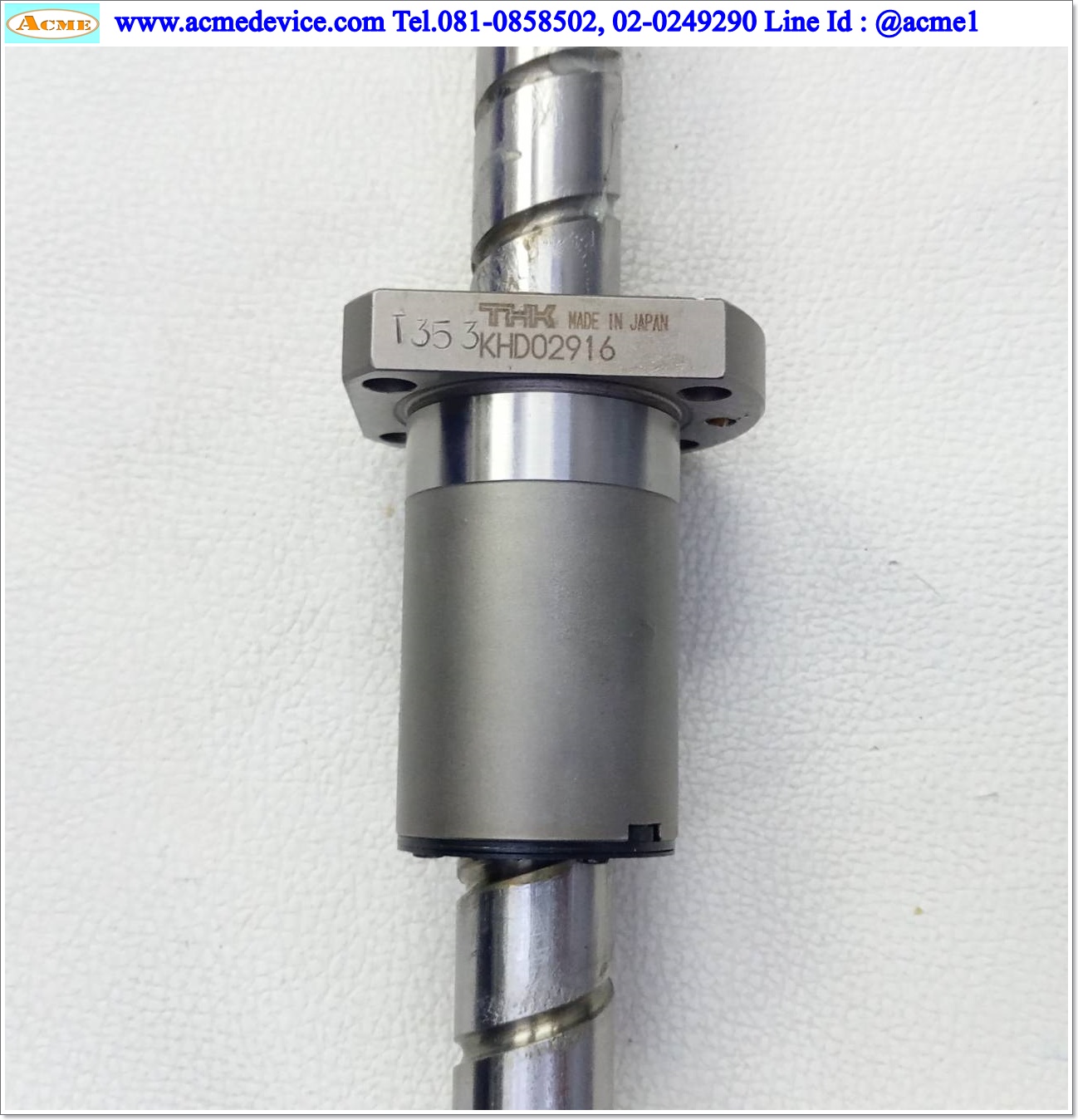 Ball Screw THK รุ่น KHD02916, แกนโต 20 mm.,ยาว 920 mm., Stroke 745 mm., Pit 20 mm.