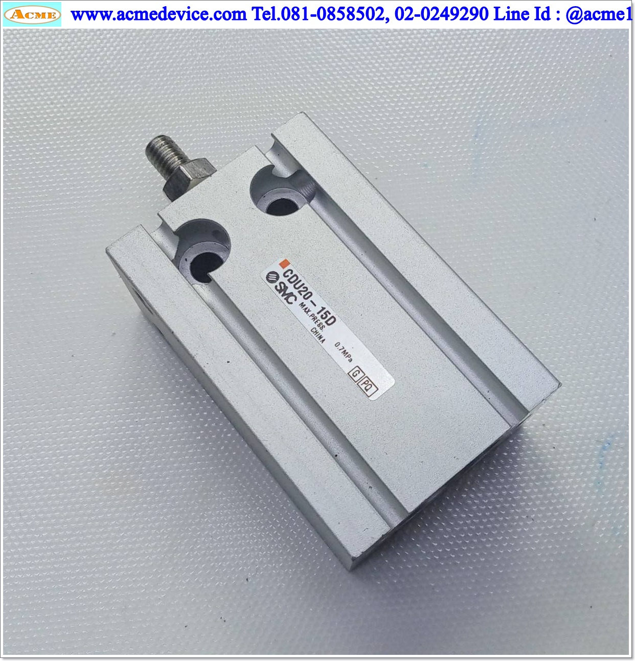 Air Cylinder SMC รุ่น CDU20-15D, Bore 20 mm., stroke 15 mm.