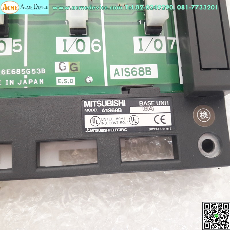 Base Unit PLC Mitsubishi รุ่น A1S68B (สินค้าใหม่)