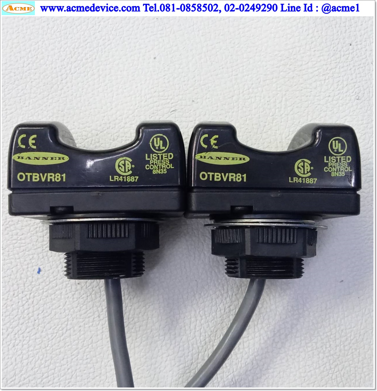 Photoelectric Banner รุ่น OTBVR81, 24V (NO/NC)