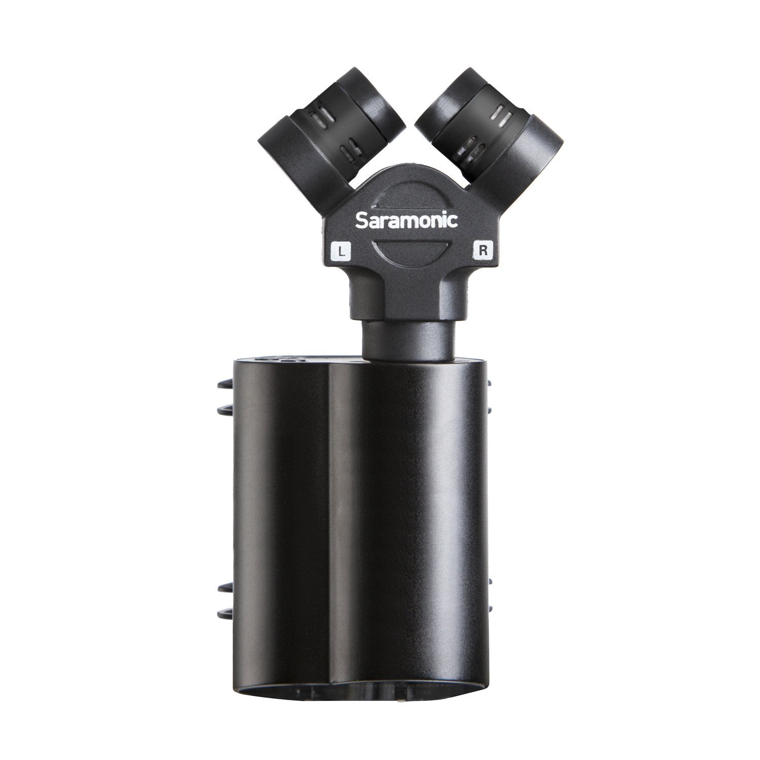 Saramonic Vmic Stereo Condenser Video Microphone with Rubberized Shockmount, High-Pass Filter, Level Control, & High-Frquency Switches, Monitoring & More - for DSLR Cameras & Camcorders