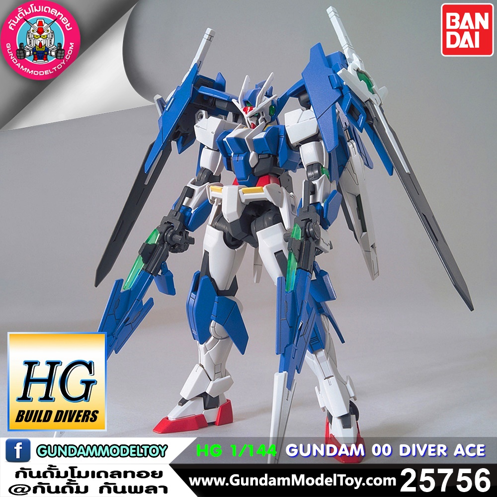 BANDAI HG GUNDAM 00 DIVER ACE โมเดล กันดั้ม กันพลา PS TOYLAND HGBD