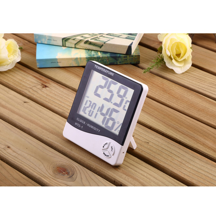เครื่องวัดอุณหภูมิ ความชื้น รุ่น HTC-1 (สีขาว) ราคาถูก