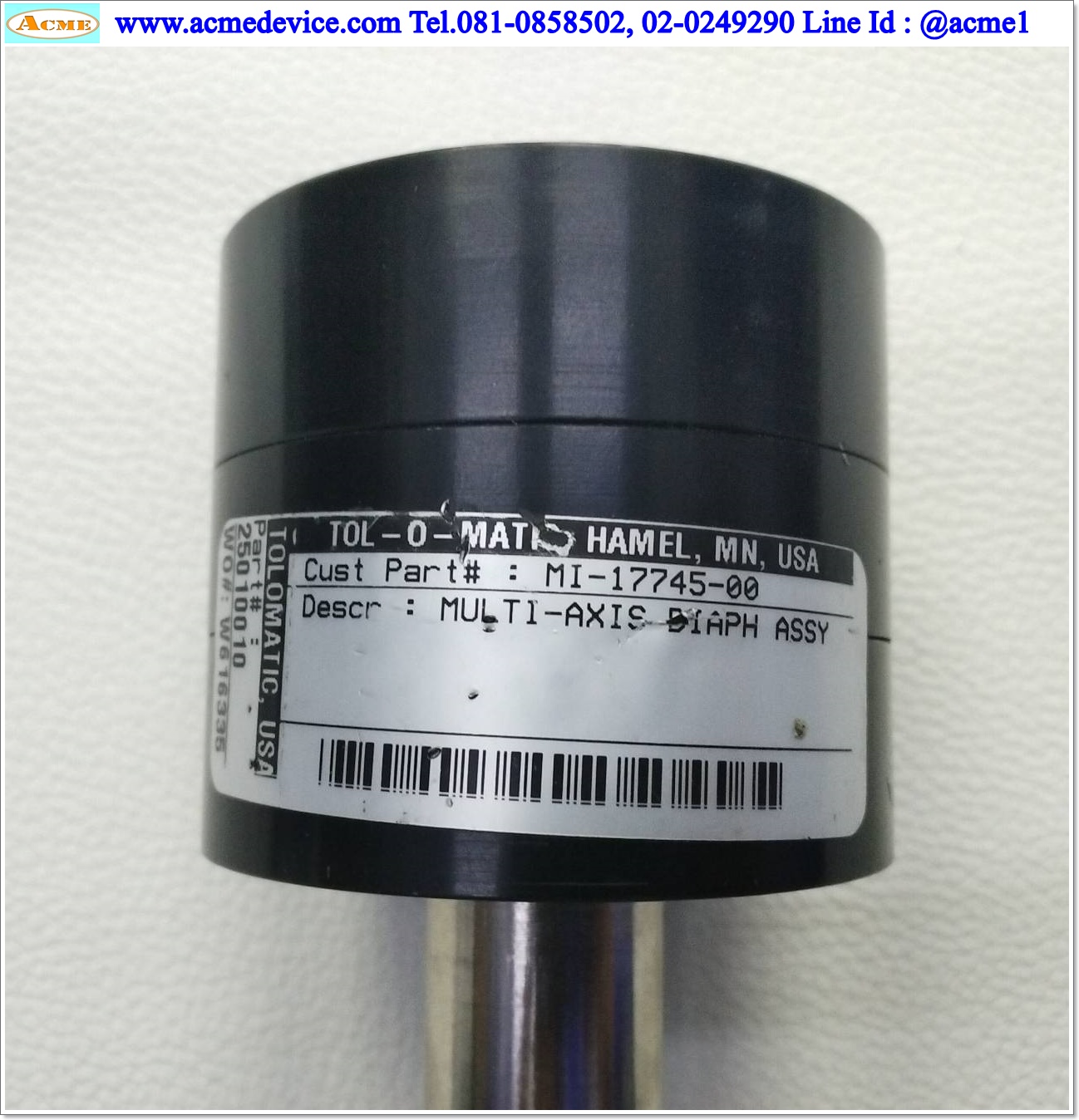 Air Cylinder Tolomatic รุ่น 25010010, Stroke 0.1"