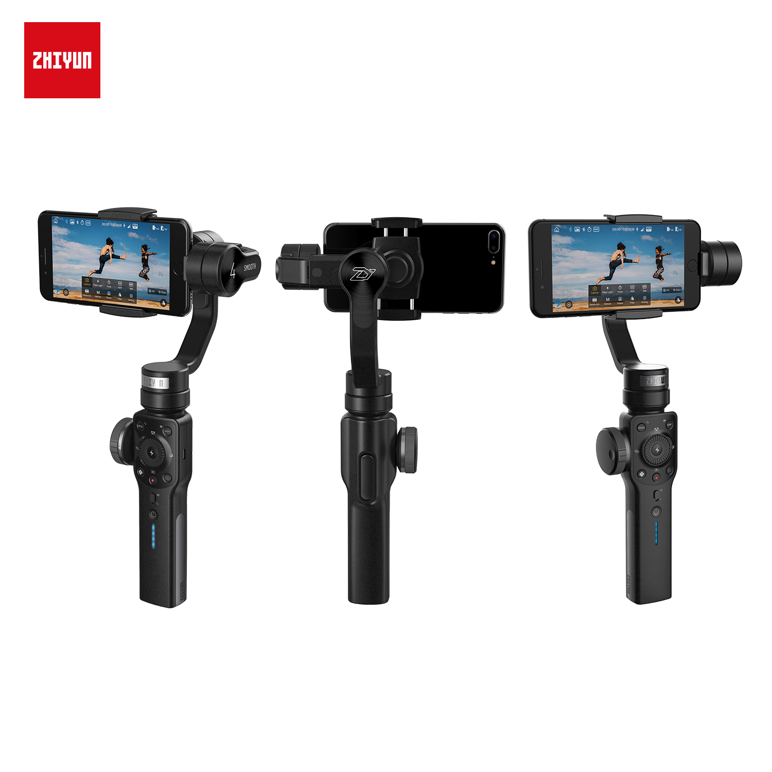Zhiyun Smooth4 Smartphone Gimbal (Black) รับประกันศูนย์ไทย 1 ปี