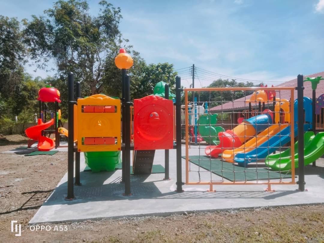 ชุด ปีนป่ายเจ้าปลาน้อย เครื่องเล่นสนามกลางแจ้งและในร่ม