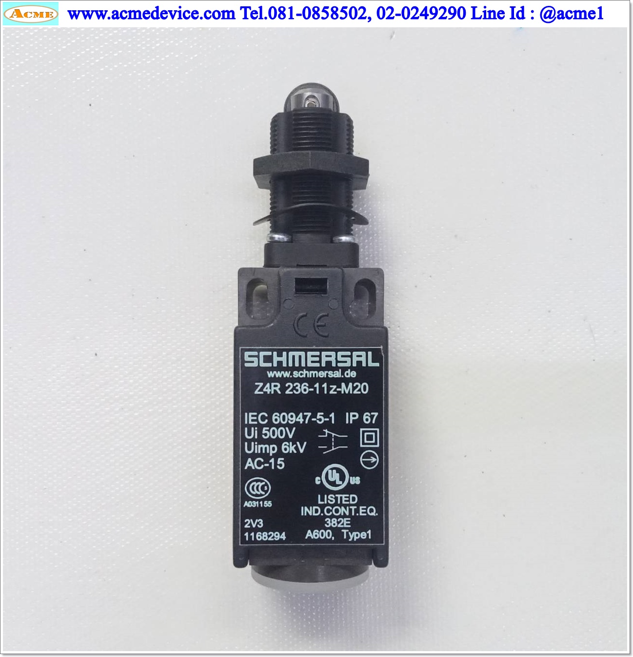 Limit Switch Schmersal รุ่น Z4R 236-11z-M20, 230Vac. 4A (AC-15)