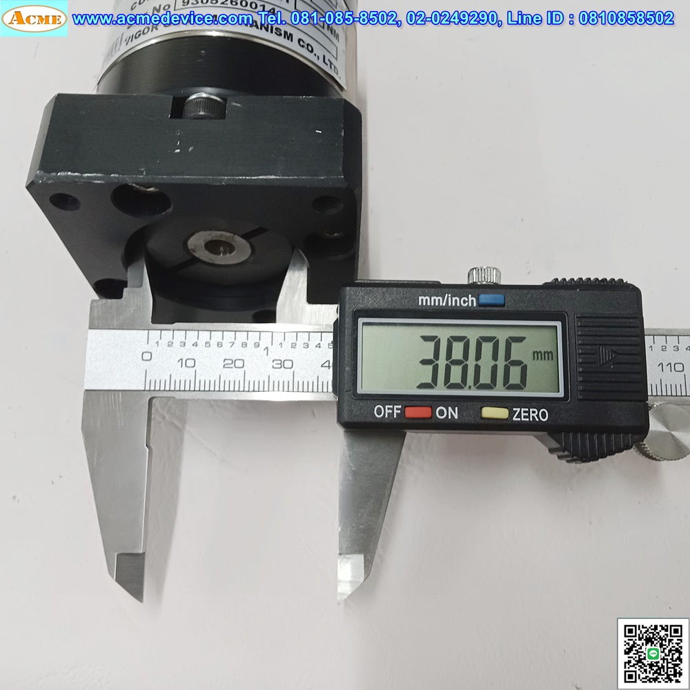 Gear Head VGM รุ่น PG60L1-10-6.38-38, Ratio 10:1 (เพลาเข้า 6 mm., ออก 12 mm.), for Stepping □ 60x60 ∅ 38