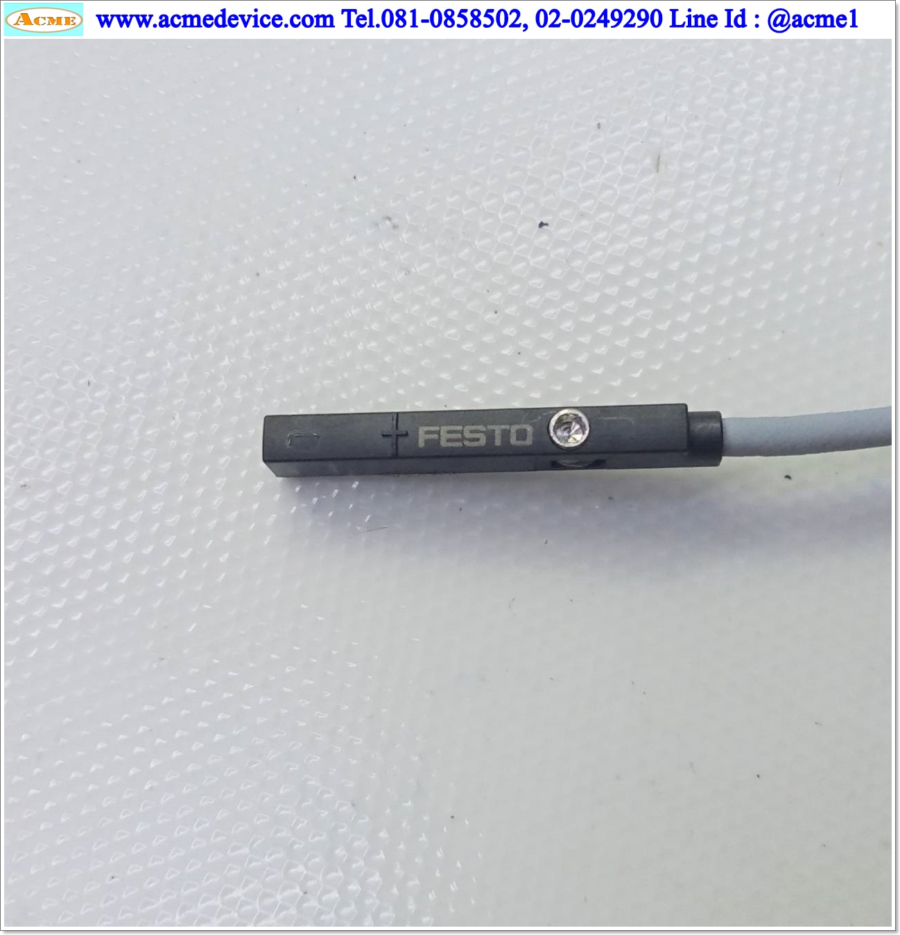 Reed Switch FESTO รุ่น SME-10M-DS-24V-E-2.5-L-0E, 3 wire, Contacting bipolar, N.O., 24V AC/DC