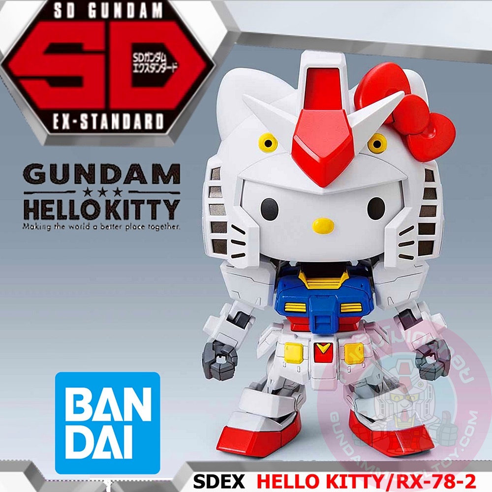 BANDAI HELLO KITTY/RX-78-2 GUNDAM [SD EX-STANDARD] โมเดล กันดั้ม กันพลา ร้านพีเอสทอยแลนด์