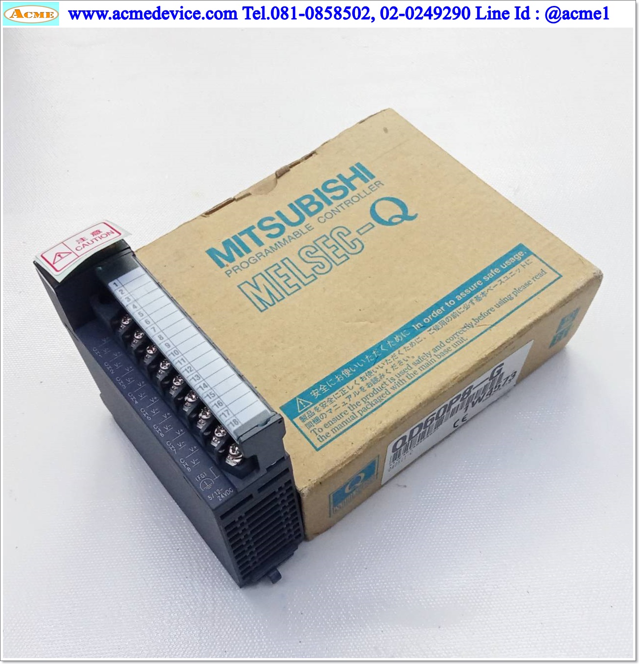 PLC MITSUBISHI รุ่น QD60P8-G, Isolated Pulse Input Module