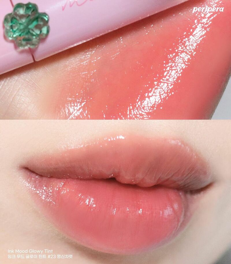ลิปเพริเพร่า Peripera Ink Mood Glowy Tint สี 23 Coral Chemistry