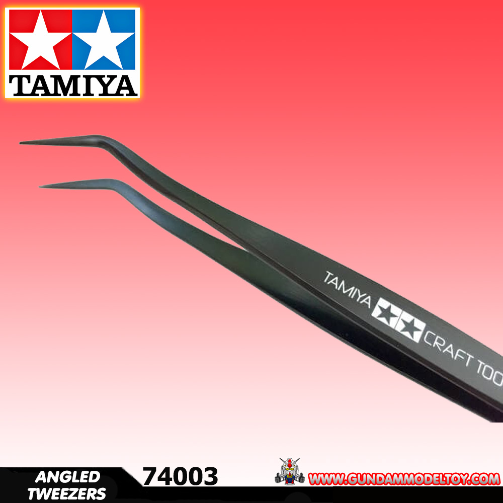 ANGLED TWEEZERS TAMIYA แหนบโค้ง