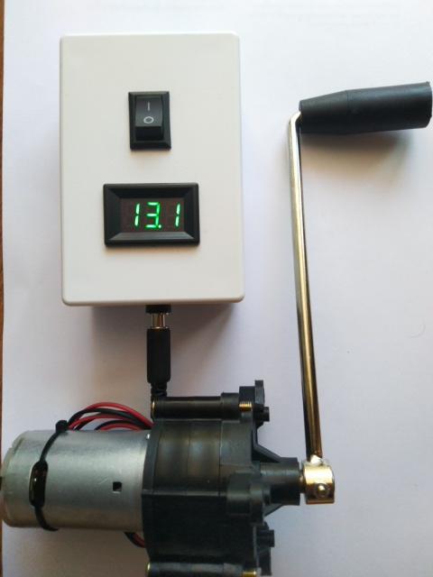 เครื่องปั่นไฟมือหมุนชาร์จโทรศัพท์