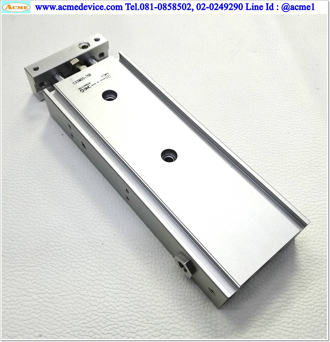 Air Cylinder SMC รุ่น CXSM20-75R, Bore 20 mm, Stroke 75 mm