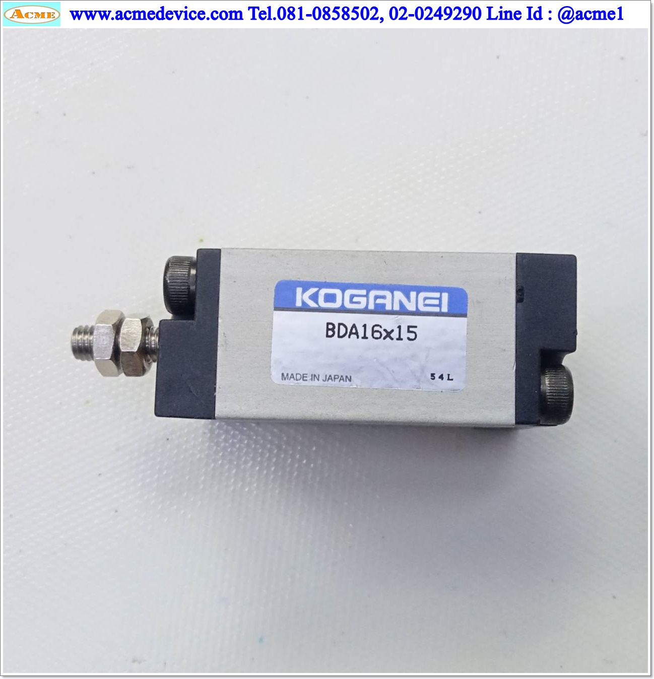 Air Cylinder KOGANEI รุ่น BDA16x15, Bore 16 mm., Stroke 15 mm.