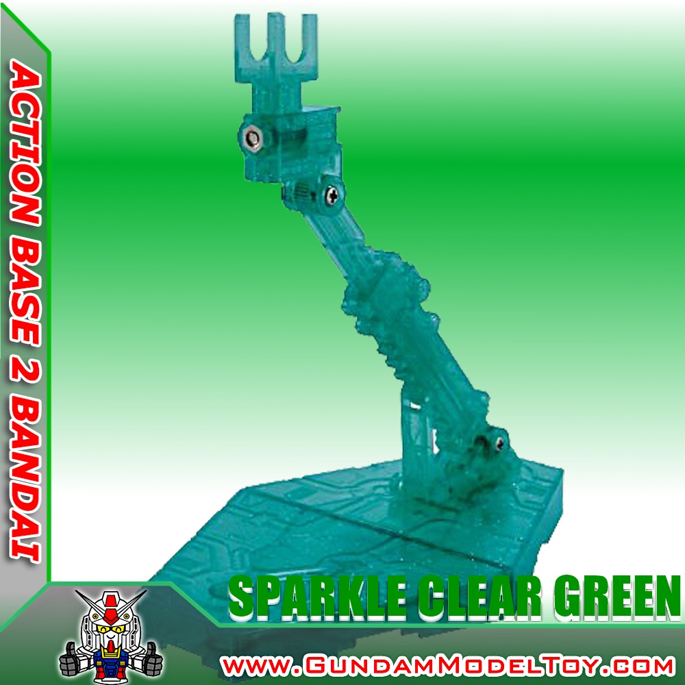 ACTION BASE 2 SPARKLE CLEAR GREEN ตัวเล็ก เขียวใสมีกลิทเตอร์ สำหรับ SD, HG, RG, 1/144