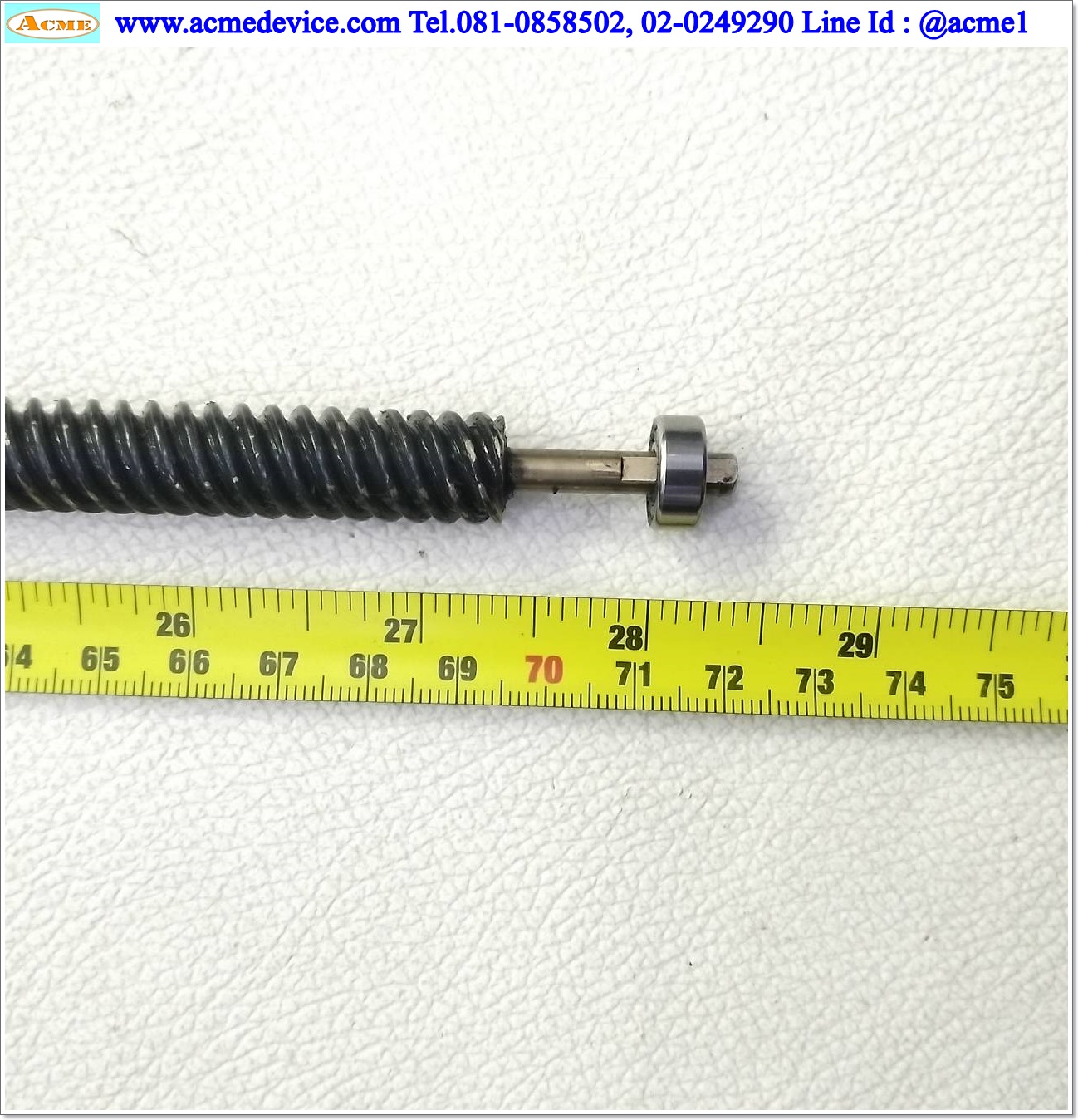 Lead Screw ขนาดเพลา 12 mm. x 730 mm., Stroke 610 mm., Pit 12 mm.