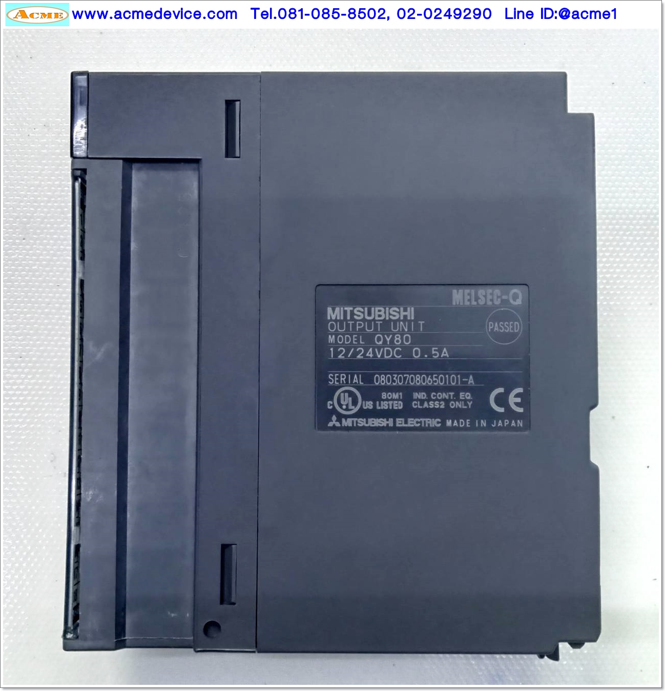 PLC MITSUBISHI รุ่น QY80, 0.5A/Output, 16 Output Unit
