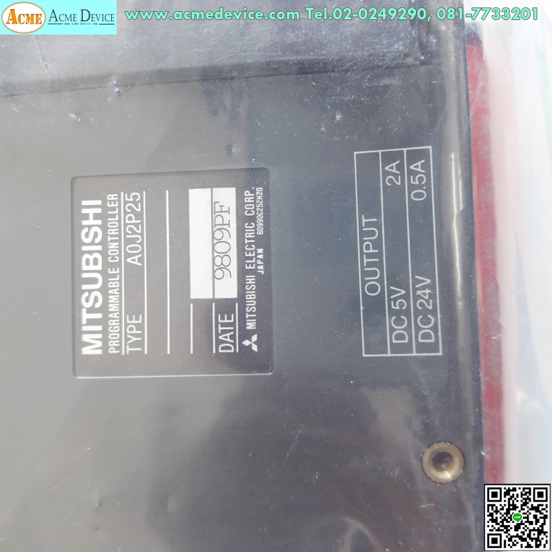 PLC Mitsubishi รุ่น A0J2P25, Programmable Controller (ใหม่)