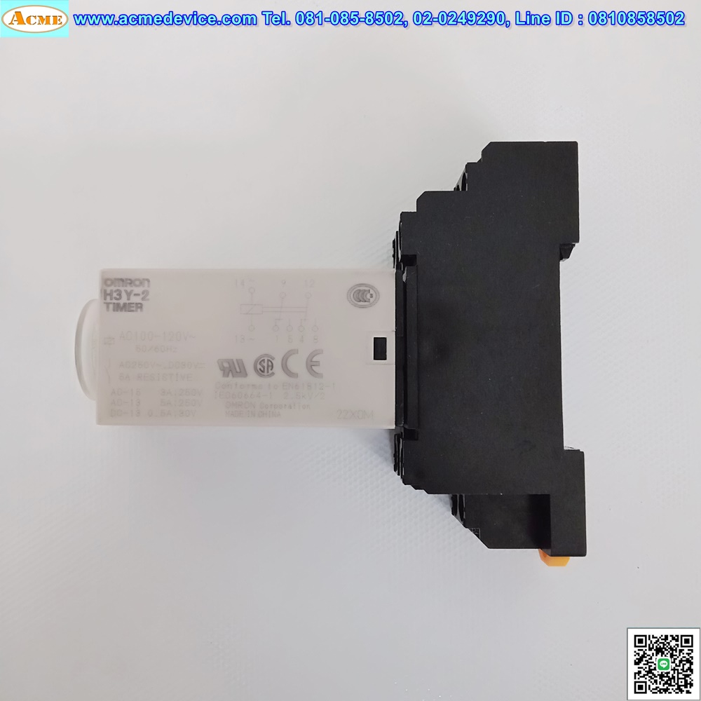 Timer Omron รุ่น H3Y-2, 5 min, 100-120V
