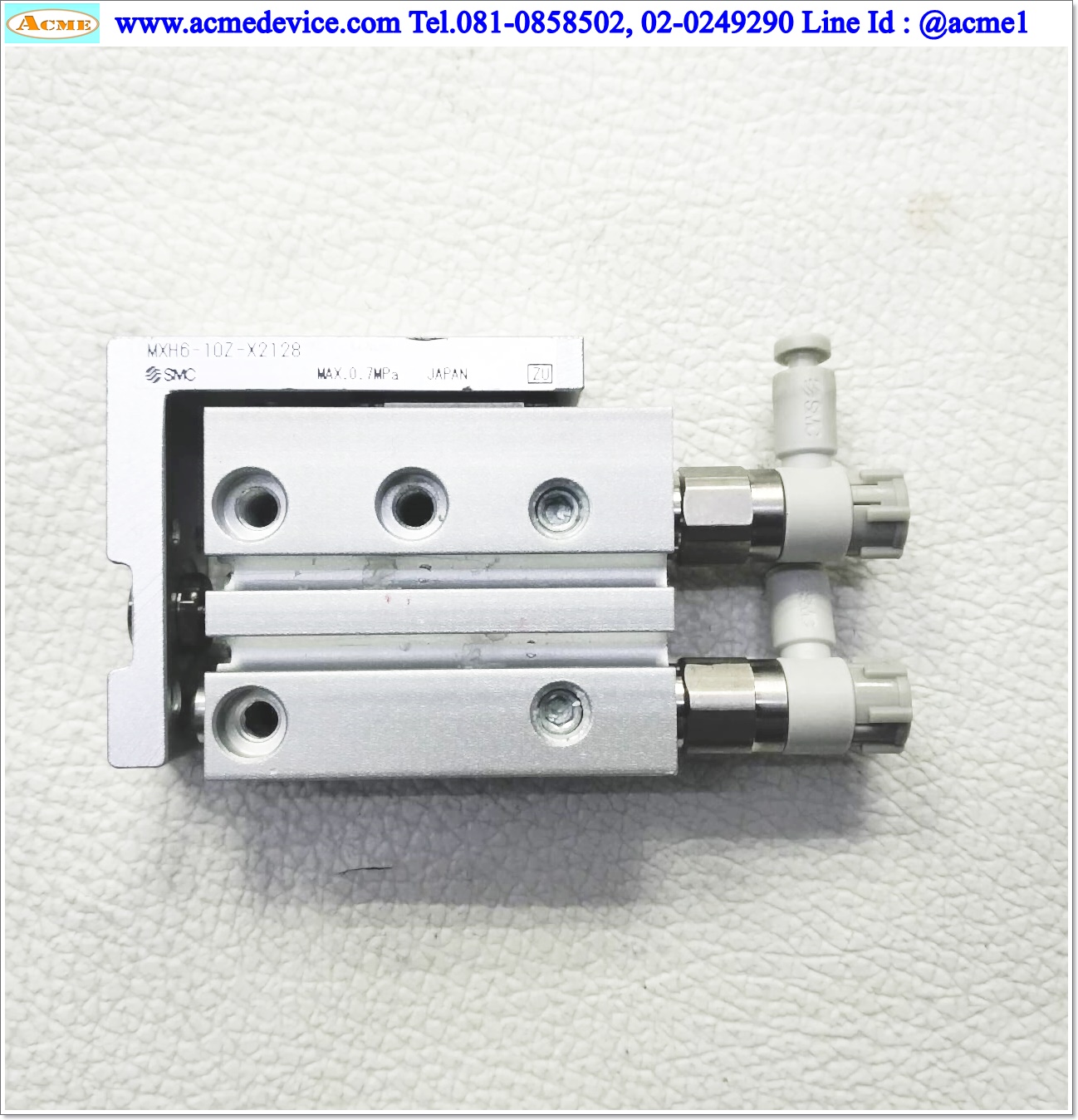 Air Cylinder SMC รุ่น MXH6-10Z, Bore 6 mm., Stroke 10 mm.