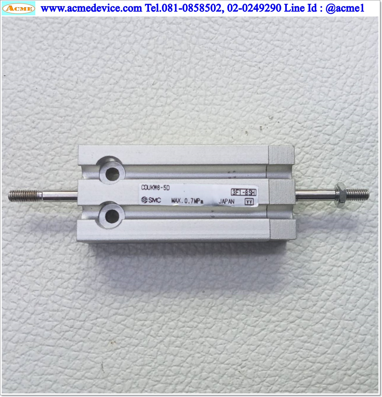Air Cylinder SMC รุ่น CDUKW6-5D, Bore 6 mm., Stroke 5 mm.