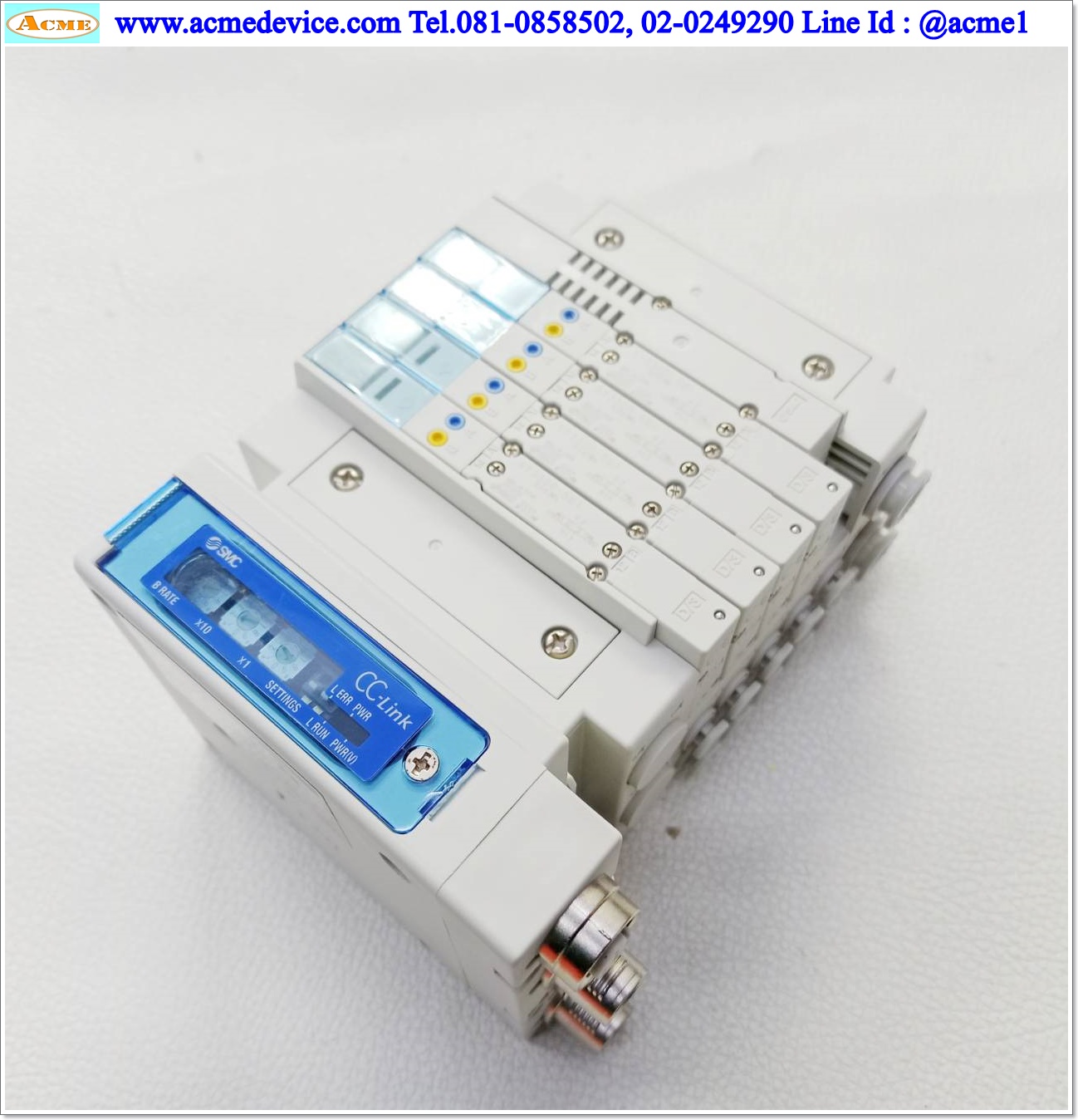 Solenoid Valve SMC รุ่น SY3300-5U1(4) + CC-Link EX260-SMJ1, Double Coil, 24Vdc