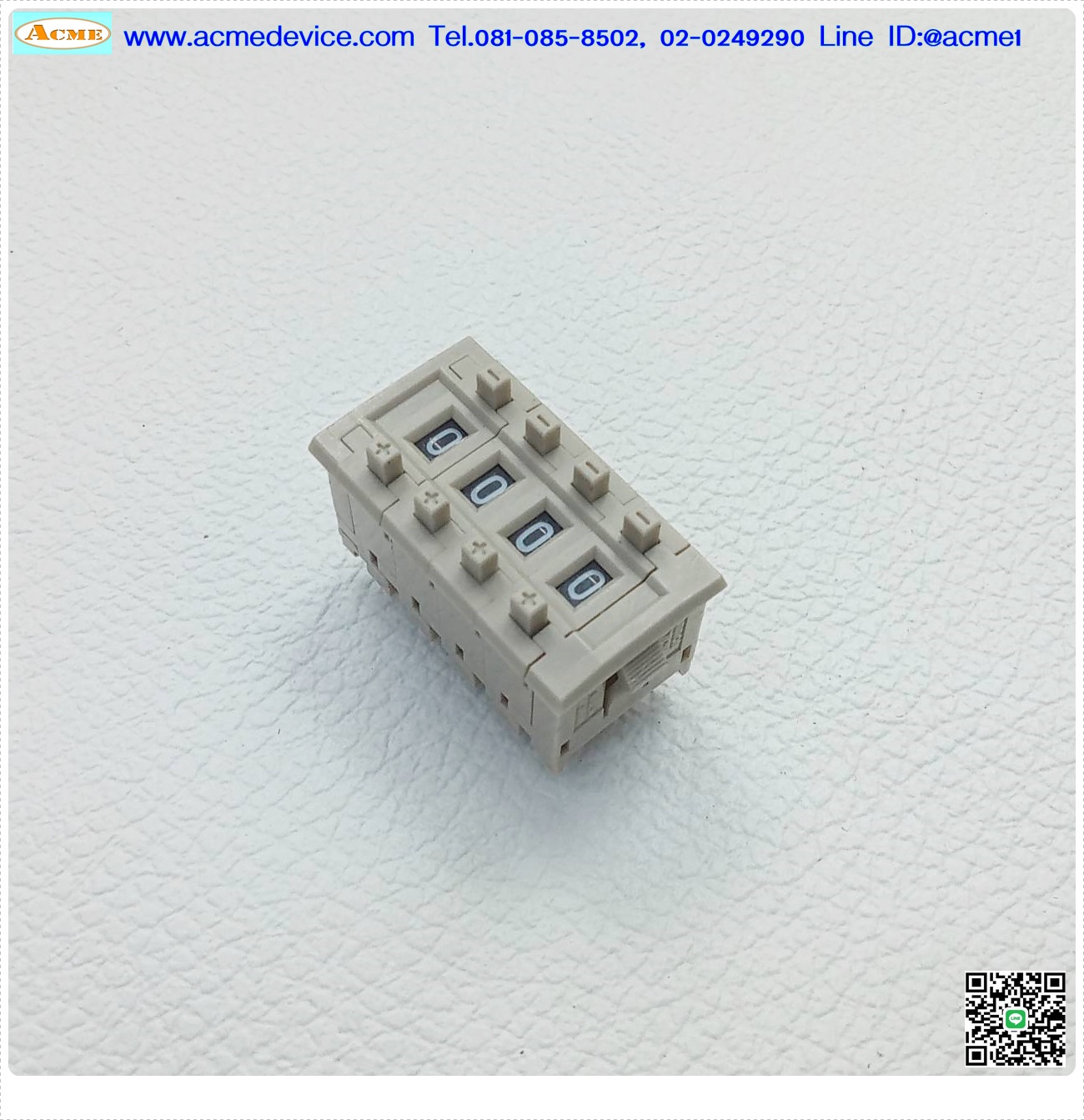 Thumbwheel Switch Omron รุ่น A7CN-2, 4 หลัก, 0-9, BCD