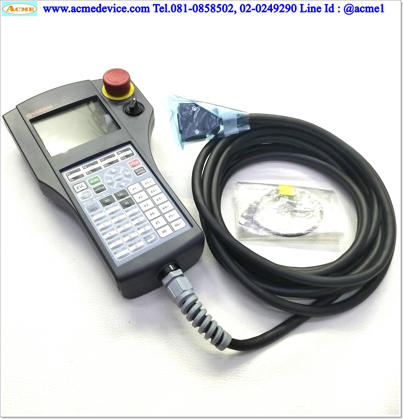 Teach Pendant Yamaha รุ่น PBX 5M, KCX-M5110-120, 12Vdc, 250mA