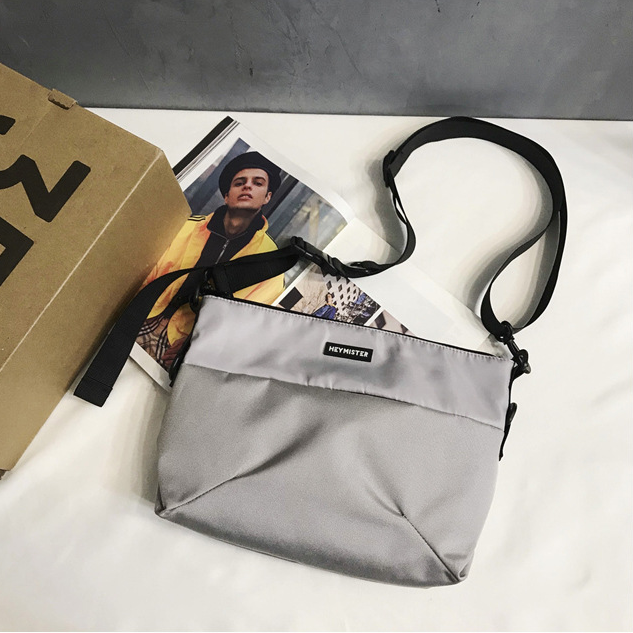 กระเป๋าสะพายข้าง แมสเซนเจอร์ popmelo hma | HMA003 grey