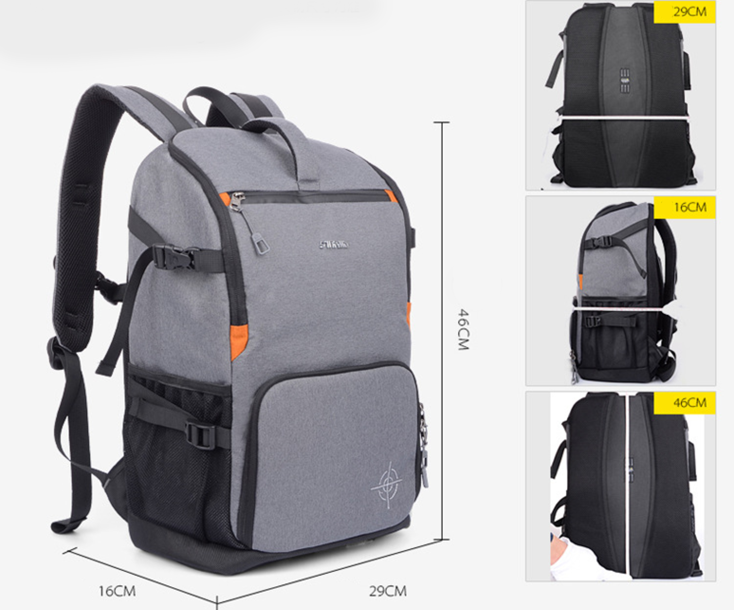 กระเป๋ากล้องสะพายหลัง Backpack สามารถใส่กล้อง เลนส์ ขาตั้งและเสื้อผ้าได้