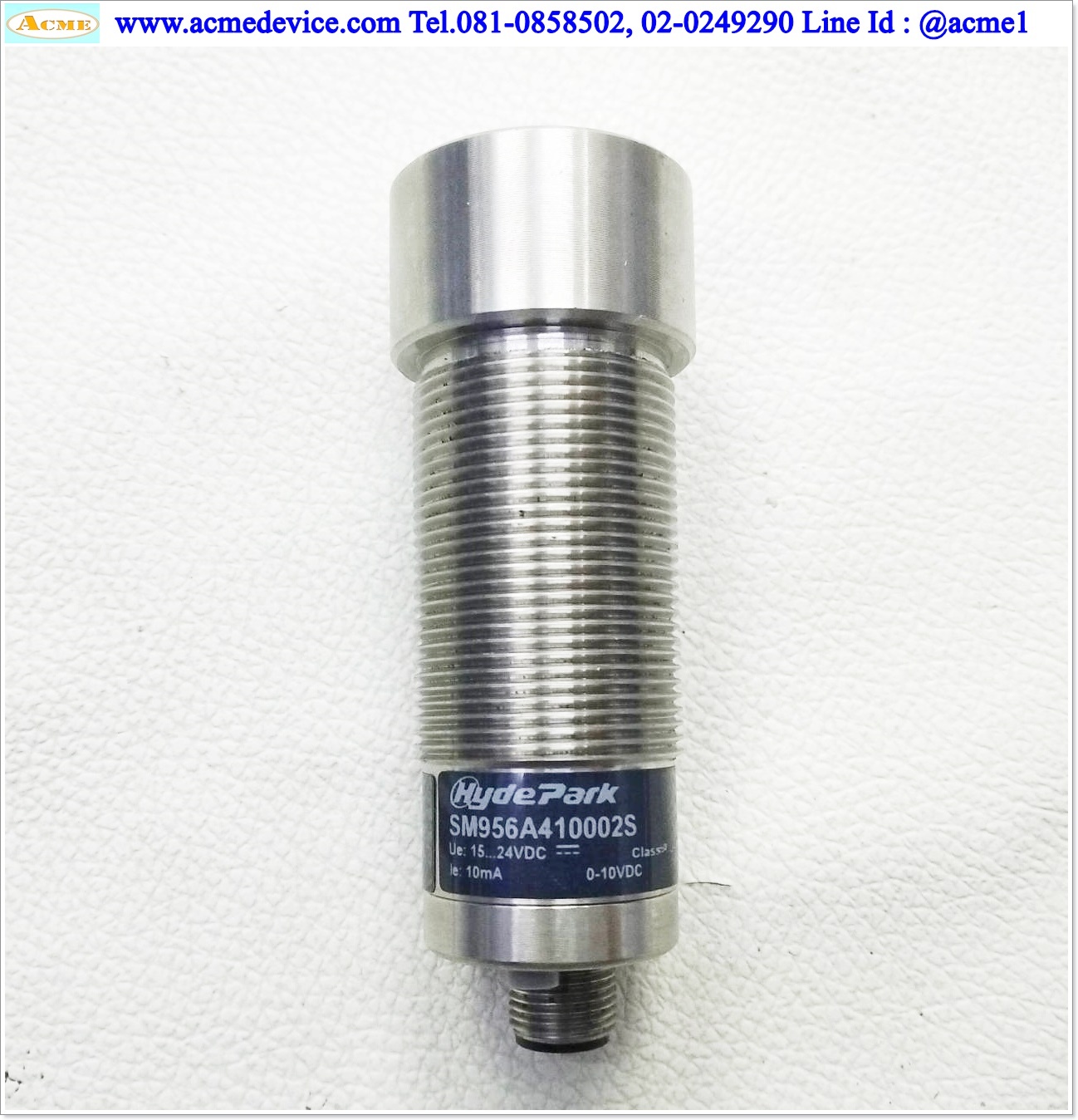 Ultrasonic Hyde Park รุ่น SM956A410002S, M30, Analog Out Voltage 0-10V