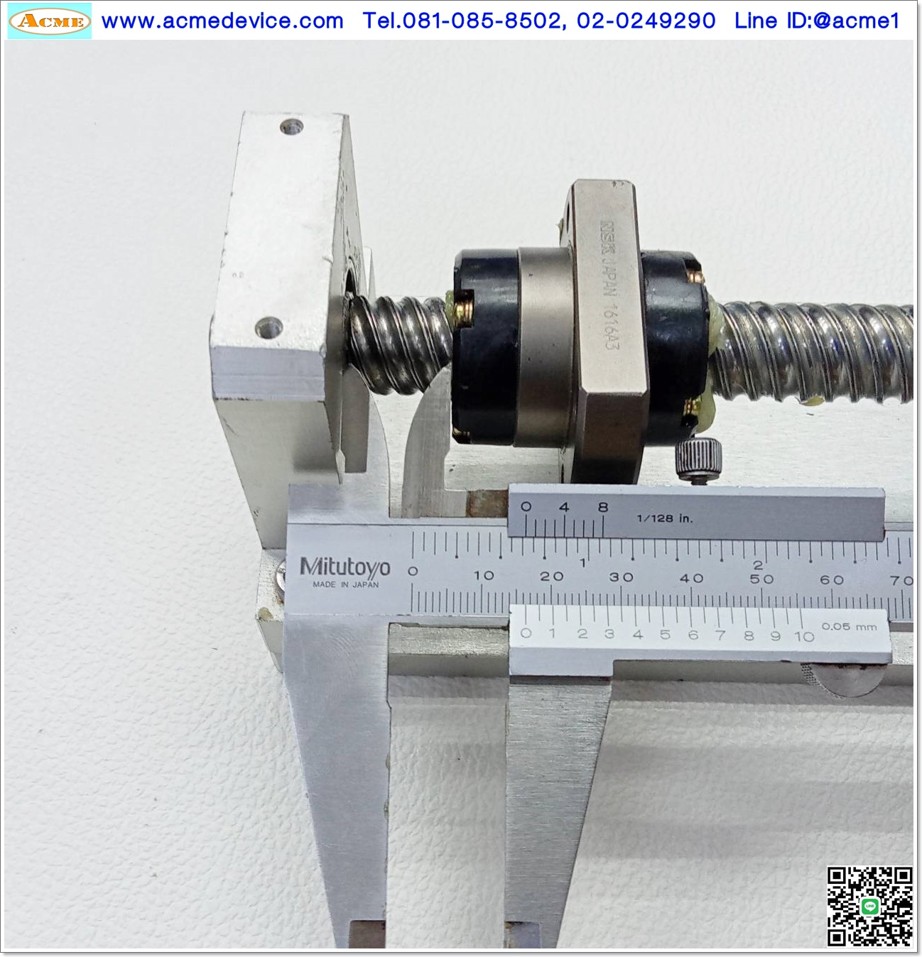 Ball Screw NSK รุ่น 1616A3, ขนาด 80 x 765 mm., แกนโต 16 mm.,Stroke 610 mm. Pit 16