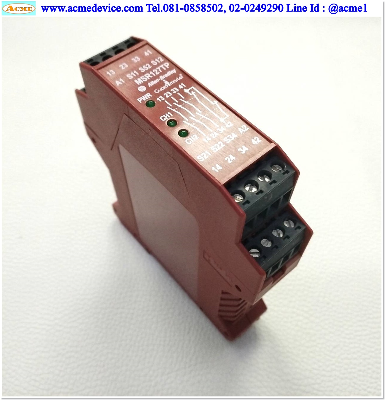 Safety Relay Allen Bradley รุ่น MSR127TP, 440R-N23132, 24Vac/dc