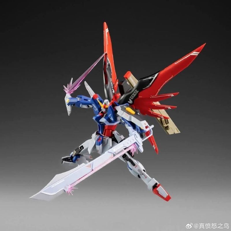 1/144 DESTINY METAL ROBOT SPIRIT Ver + WING of LIGHTS ถ้ารวมปีกแสงจะสูง 40 cm. ข้อต่อโลหะ Made in China (กล่องมีรอยยับฉีกขาดเนื่องจากขนส่ง สินค้าด้านในสมบูรณ์ค่ะ)