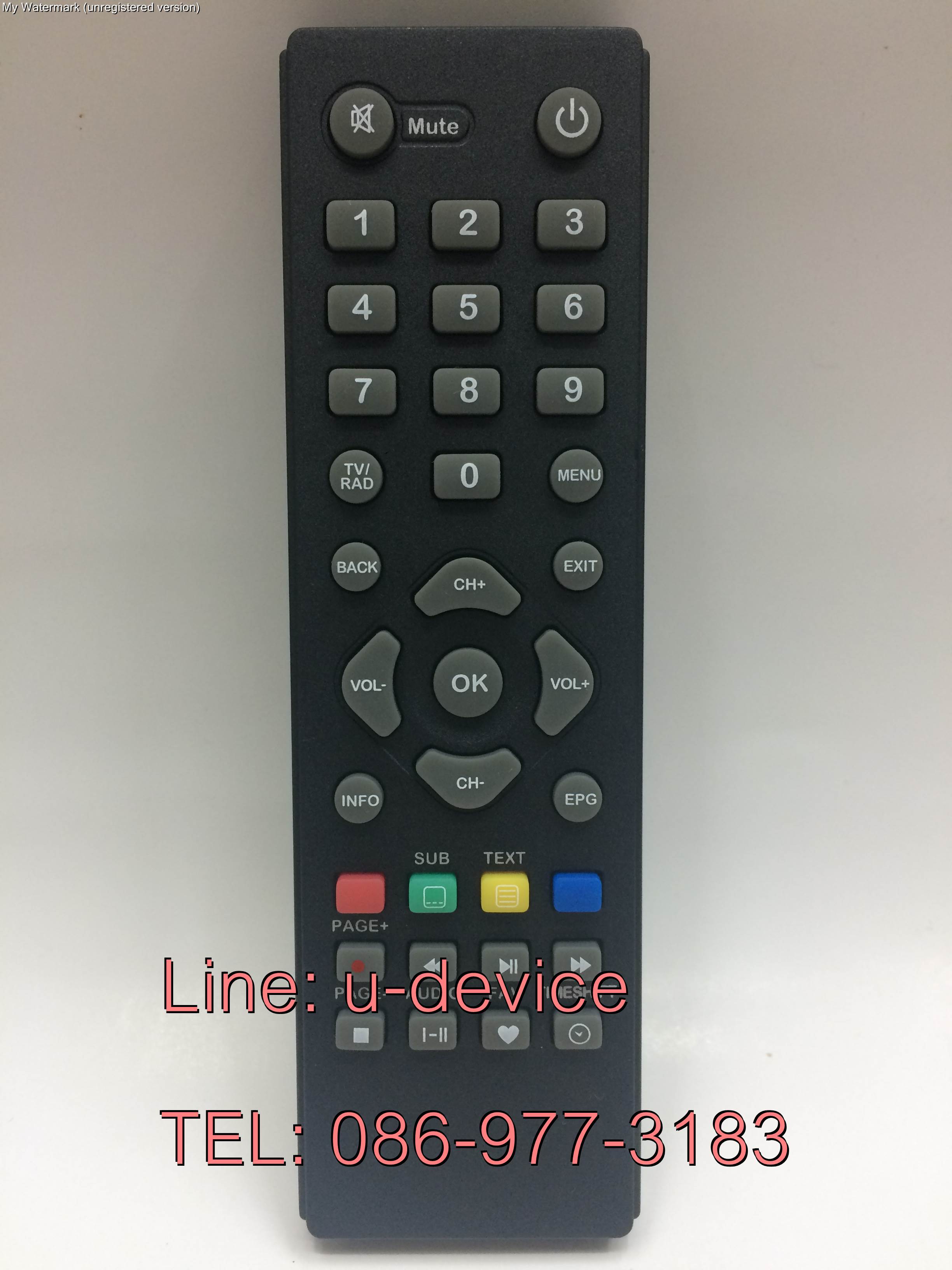 รีโมทกล่องทีวีดิจิตอล Leotech รุ่น DVB-T2