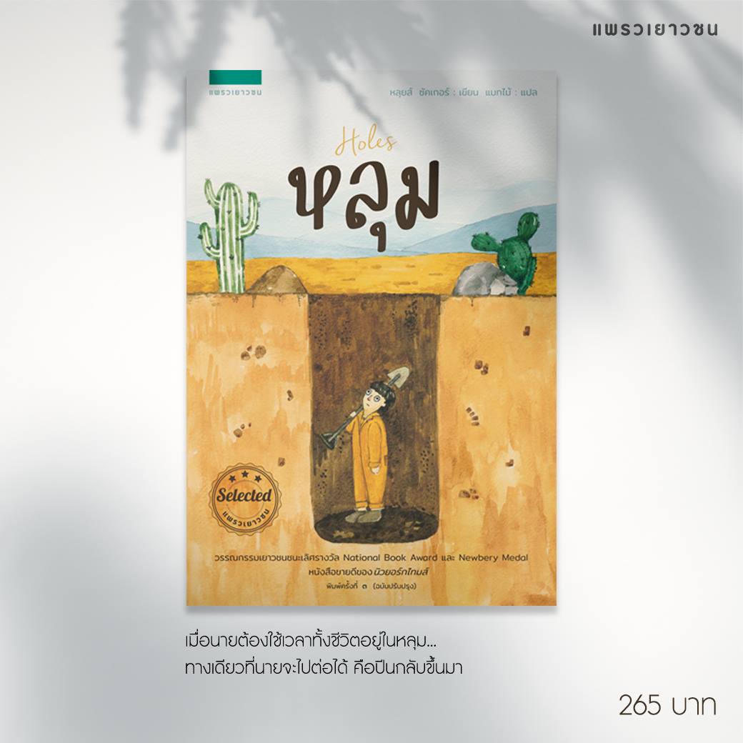 หนังสือเรื่อง หลุม Holes : หลุยส์ ซัคเกอร์ (Louis Sacha) : สำนักพิมพ์ แพรวเยาวชน