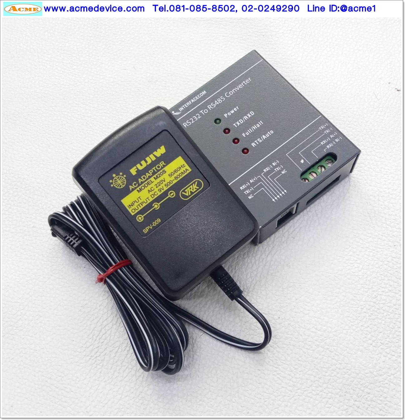 Converter Unit Interfacecom รุ่น GPCONV4409, RS232 to RS485, 2-Wire half duplex and 4-Wire full duplex