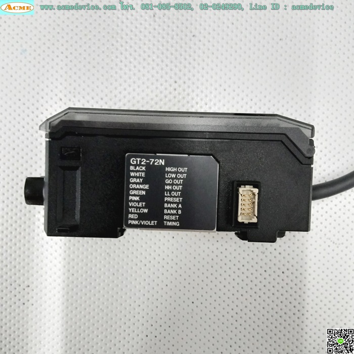 Contact Sensor Amp Keyence รุ่น GT2-72N, NPN (สายสั้น)