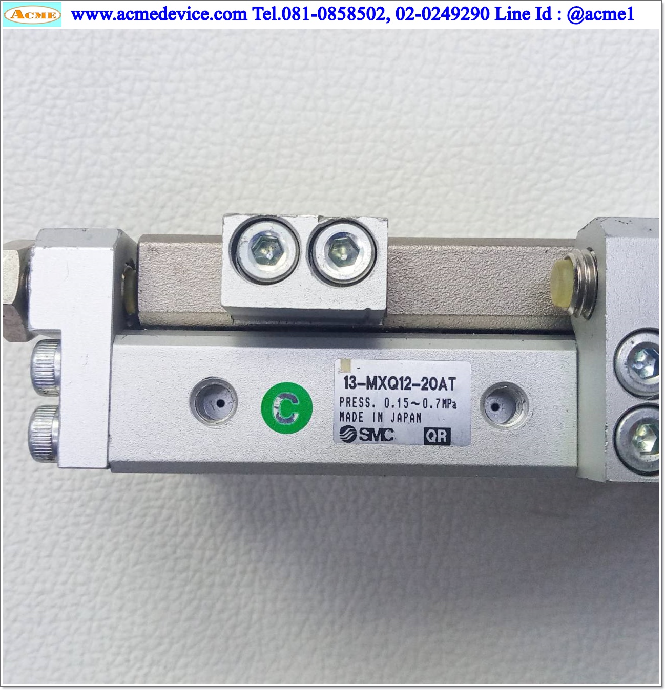 Guide Cylinder SMC รุ่น 13-MXQ12-20AT, Bore 12 mm., Stroke 20 mm.