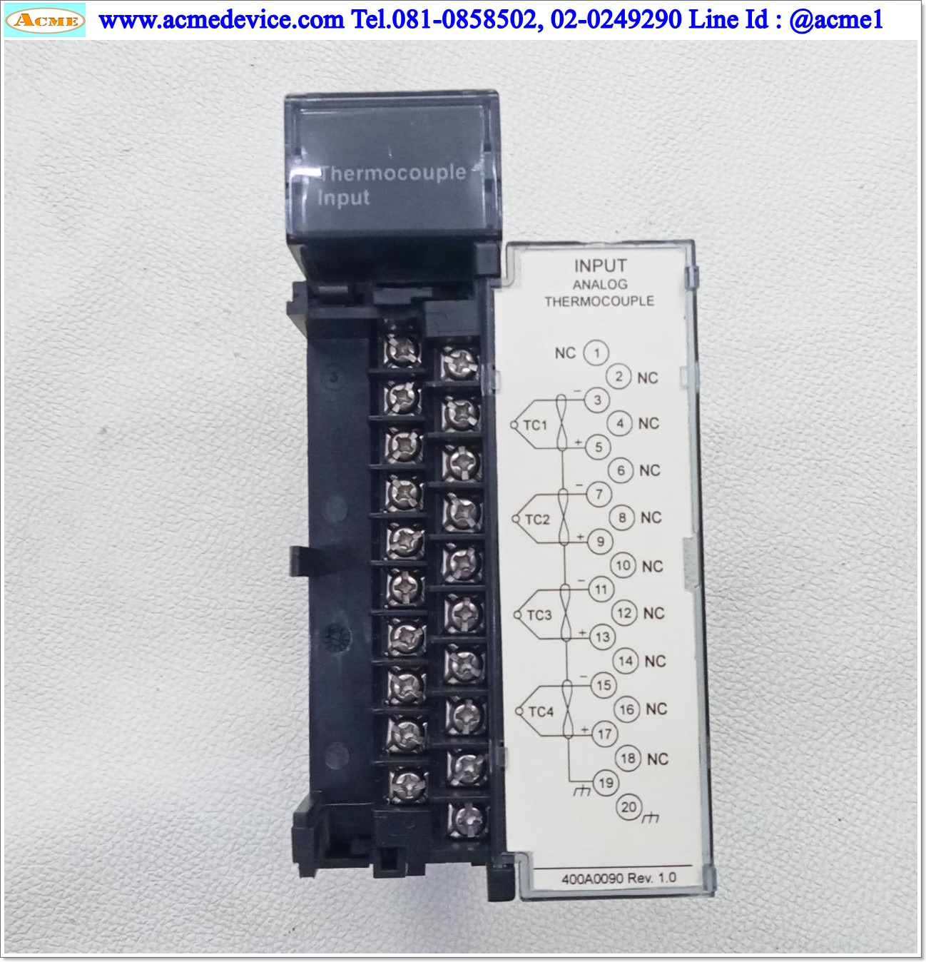 PLC GE FANUC รุ่น HE693THM449B, Thermocouple Input 4TC (ใหม่ไม่มีกล่อง)