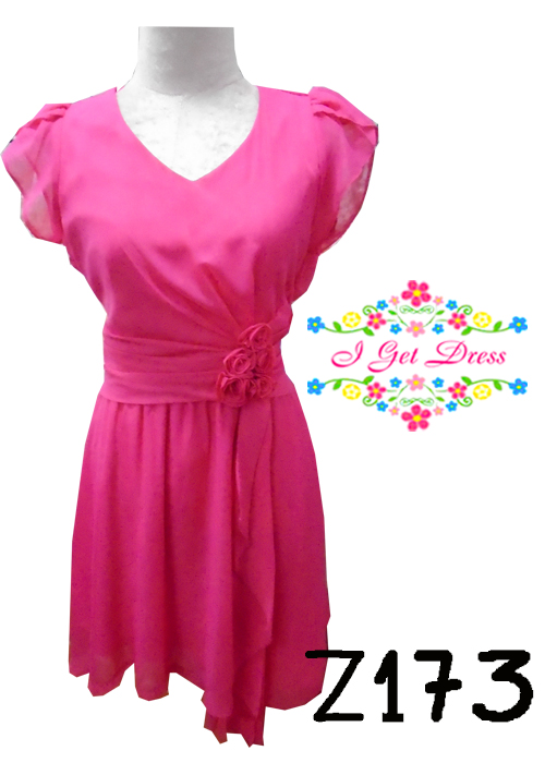 ราตรีสั้นสีชมพู(ฟรีไซส์)