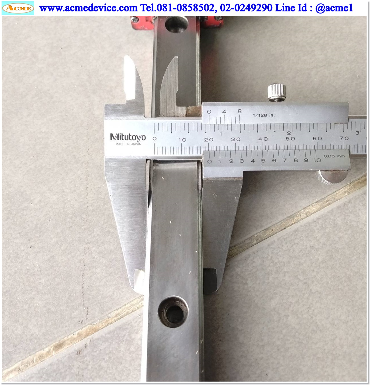 Linear Block and Rail Hiwin รุ่น EG20, รางสไลด์ขนาด 20 mm x 2900 mm. (2 Block)
