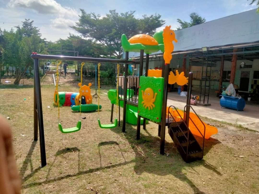 เครื่องเล่นสนามราคาสุดคุ้ม ชุด เต่าน้อยน่ารักพร้อมชิงช้า