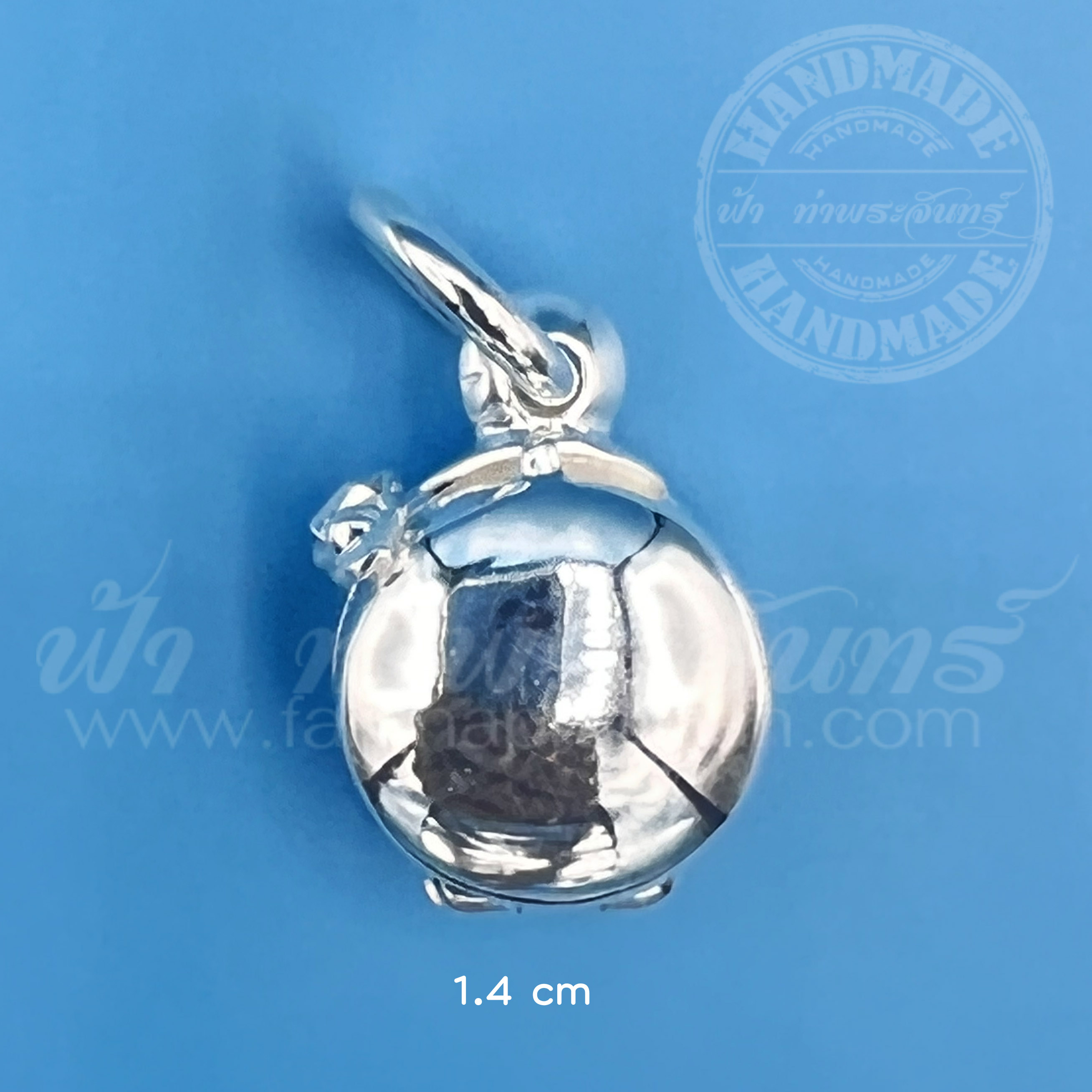 ตลับสีผึ้งจิ๋ว เงินขัดเงา 92.5%