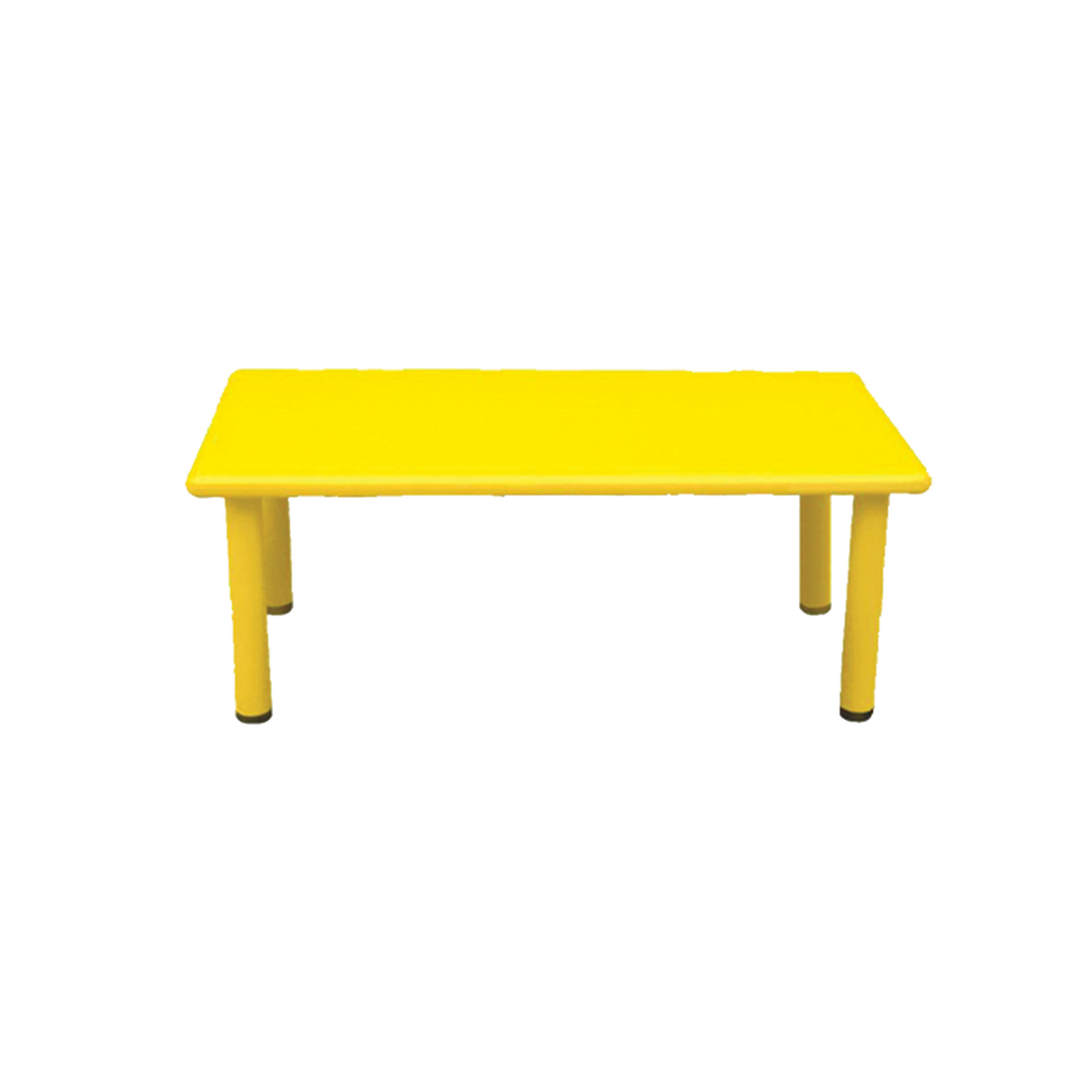 โต๊ะสี่เหลี่ยมผืนผ้าสีเหลือง table โต๊ะเรียนอนุบาล โต๊ะกิจกรรมกลุ่ม