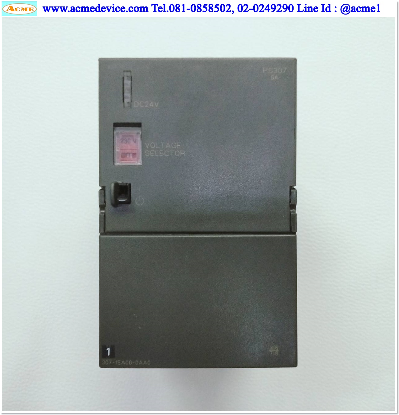 PLC Siemens Simatic รุ่น 6ES7307-1EA00-0AA0, PS307, Input 120V/ 230V, Output 24V, 5A, Power Supply
