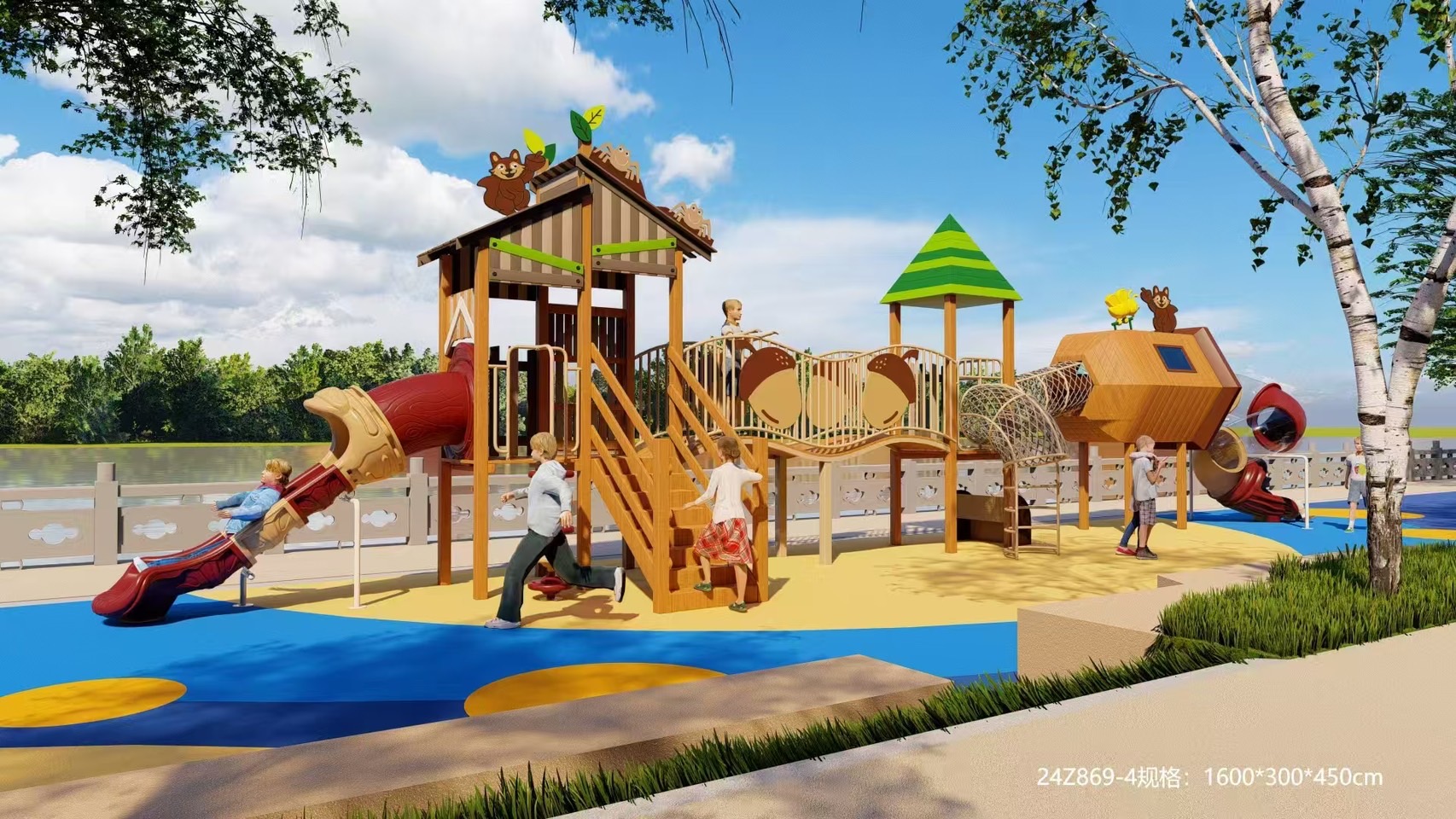 เครื่องเล่นสนาม ชุด Little Animal Adventure Kingdom