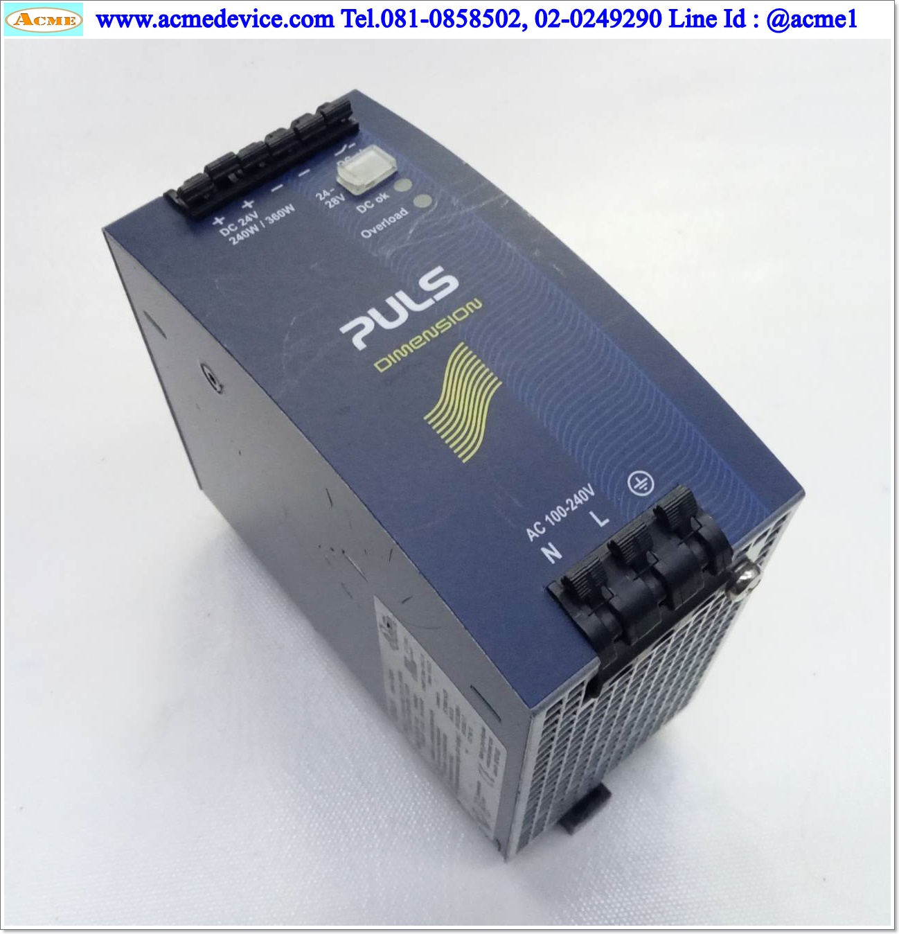 Power Supply Puls รุ่น QS10.241, Output 24-28V, 10-9A, 240W